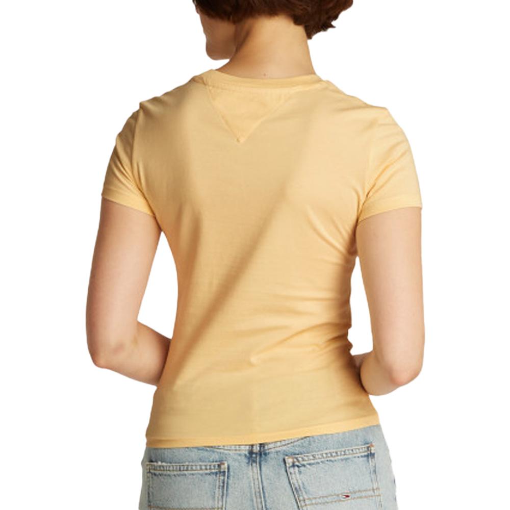 T-shirt Jaune Femme Tommy Hilfiger Night Navy vue 2