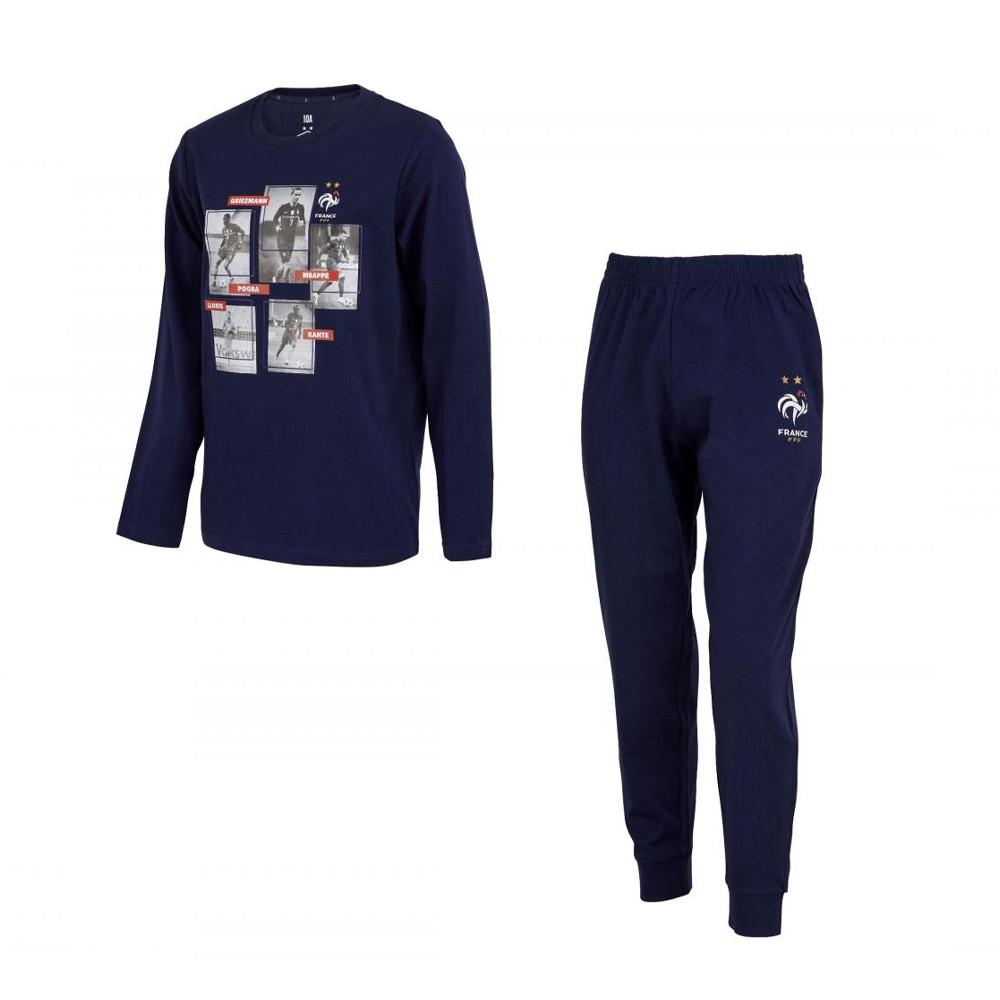 Pyjama FFF Garçon Marine Equipe de France pas cher