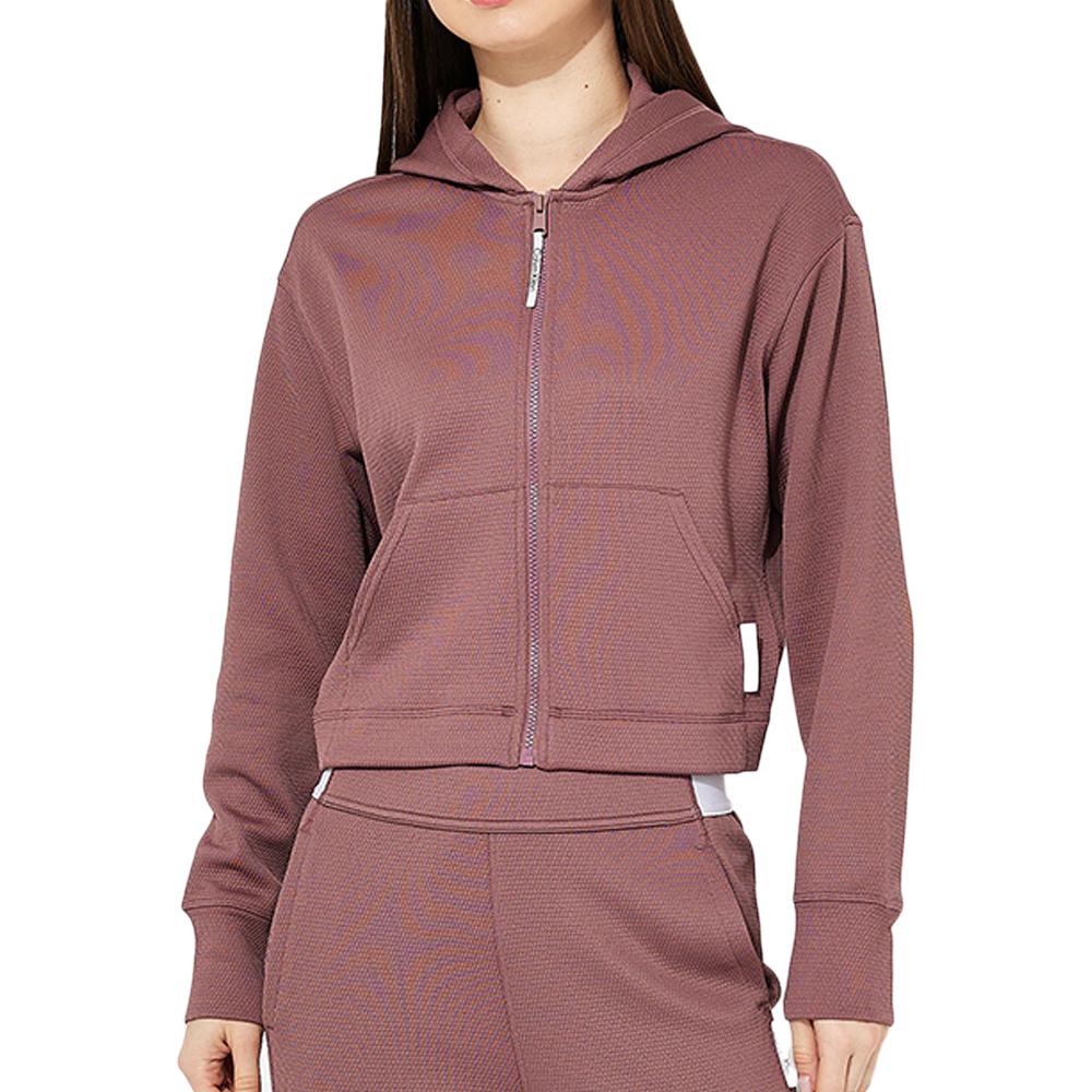 Sweat Zippé Mauve Femme Calvin Klei Full pas cher