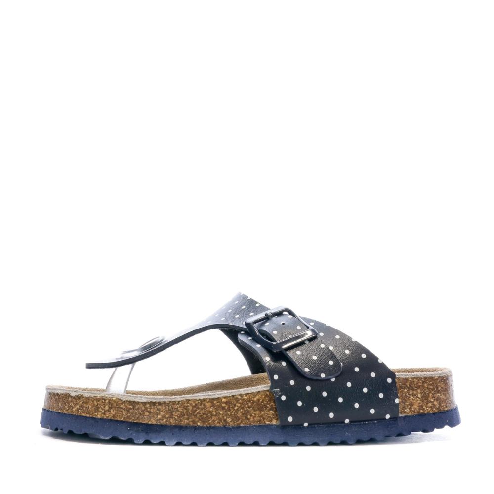 Sandales Marine/Pois Fille Beppi Casual Slipper pas cher