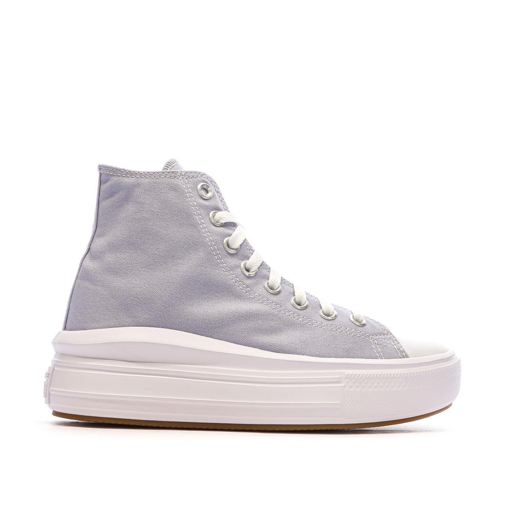 Baskets Lila Femme Converse All Star Move Platform vue 2