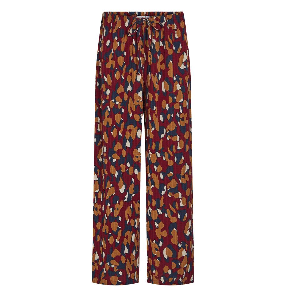 Pantalon fluide Rouge à Motifs Femme Vila Lusi pas cher