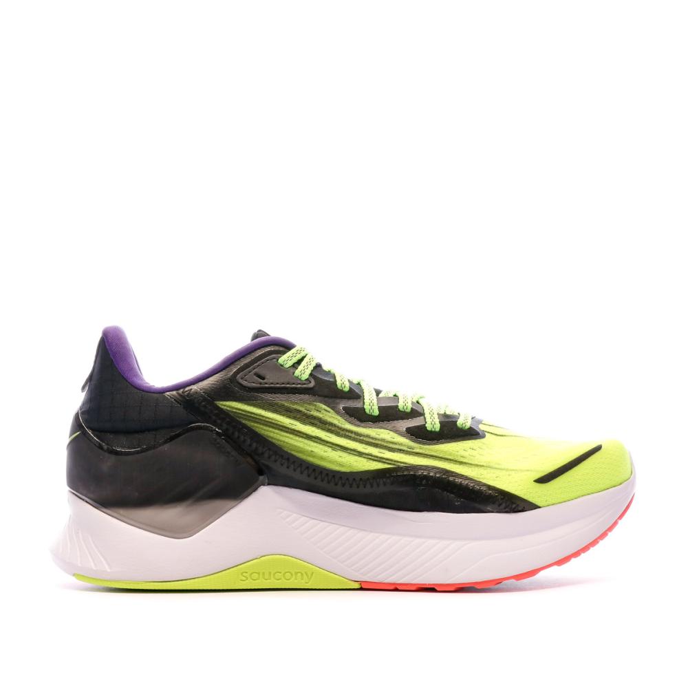 Chaussures de running Jaune Fluo Homme Saucony Endorphin Shift 2 vue 2