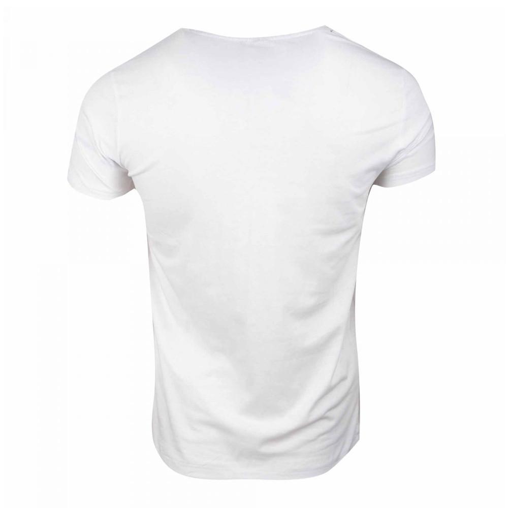 T-shirt Blanc Homme La Maison Blaggio Melbourne vue 2