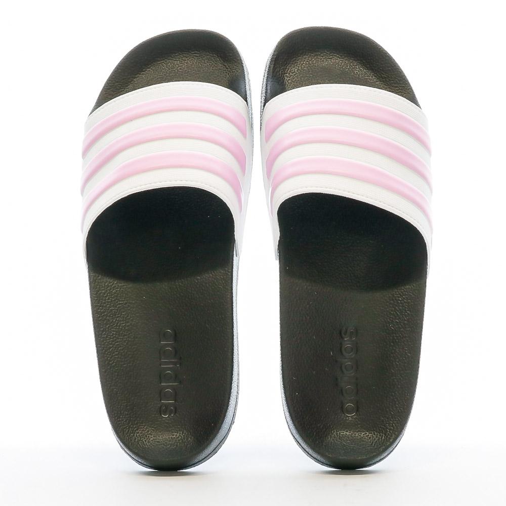 Claquettes Rose/Blanc Femme Adidas Adilette Shower vue 3