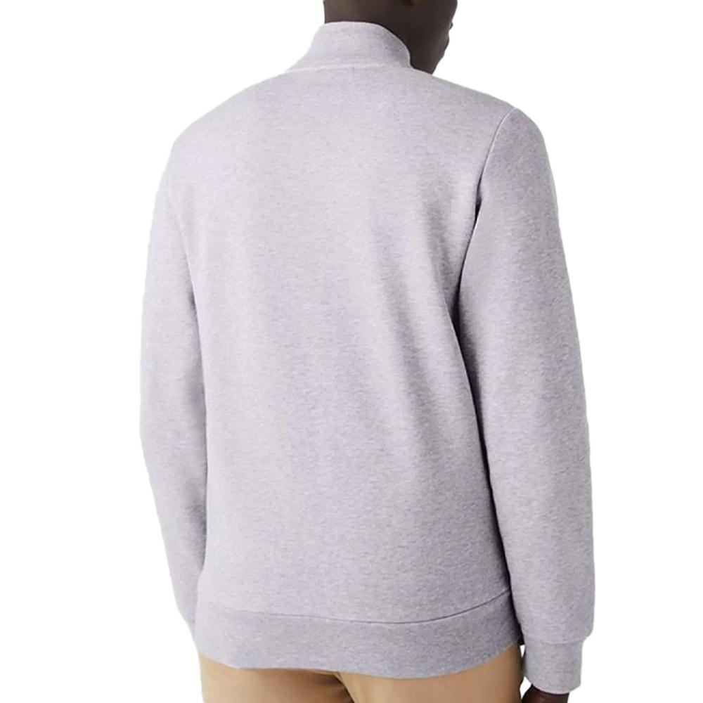 Veste zippé Gris Homme Lacoste molleton vue 2