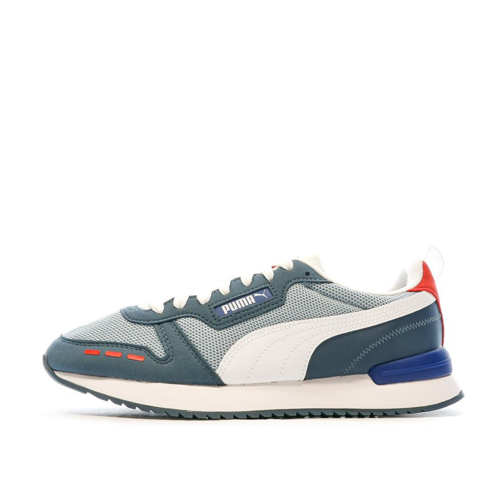 Baskets Gris/Bleu Homme Puma R78 pas cher