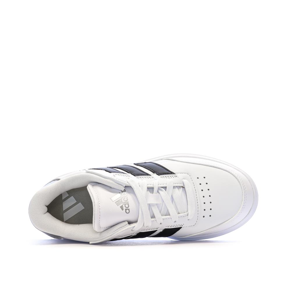 Zapatillas blancas/negras para niño Adidas Courtblock ver 4
