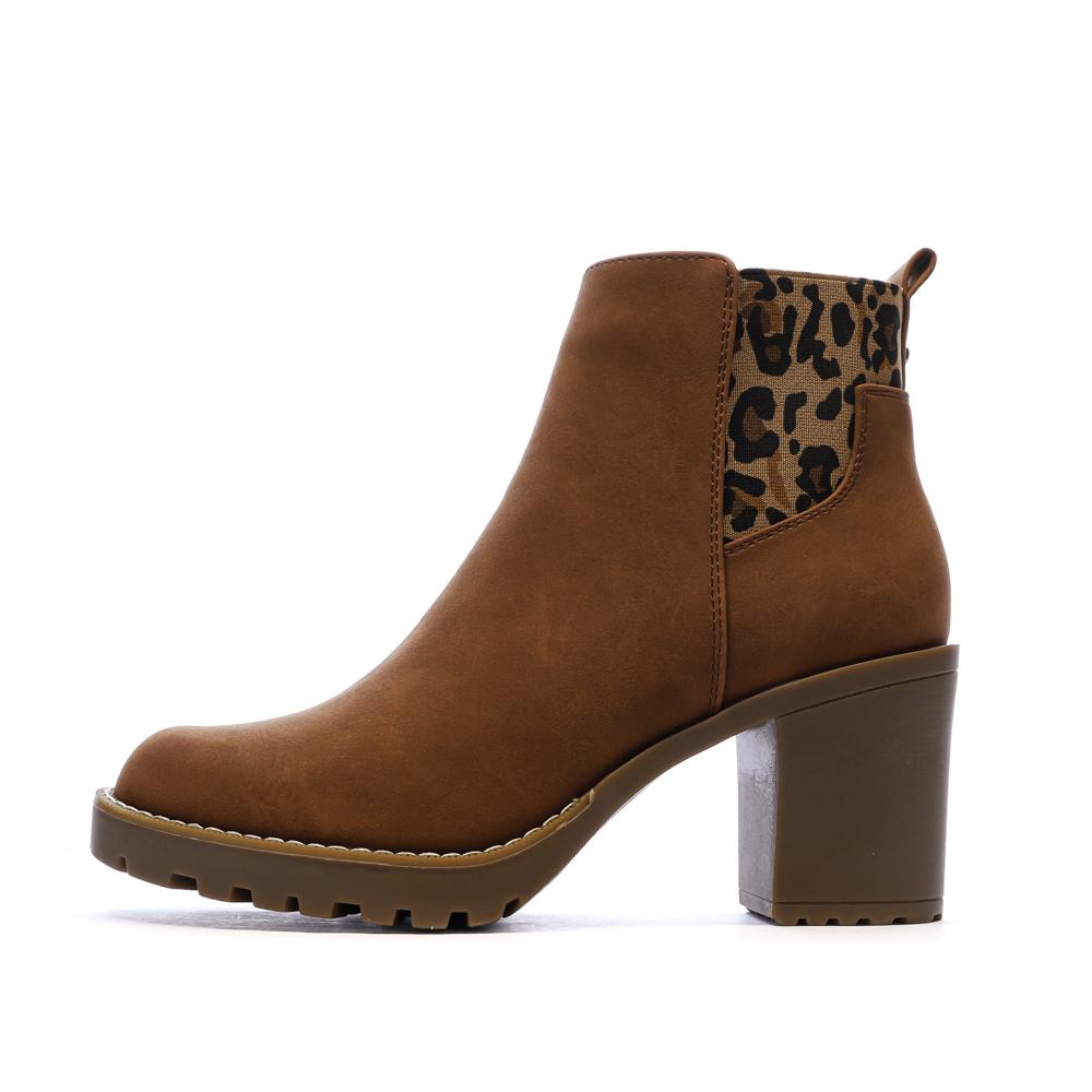 Braune Damenstiefeletten von Only mit Absatz günstig