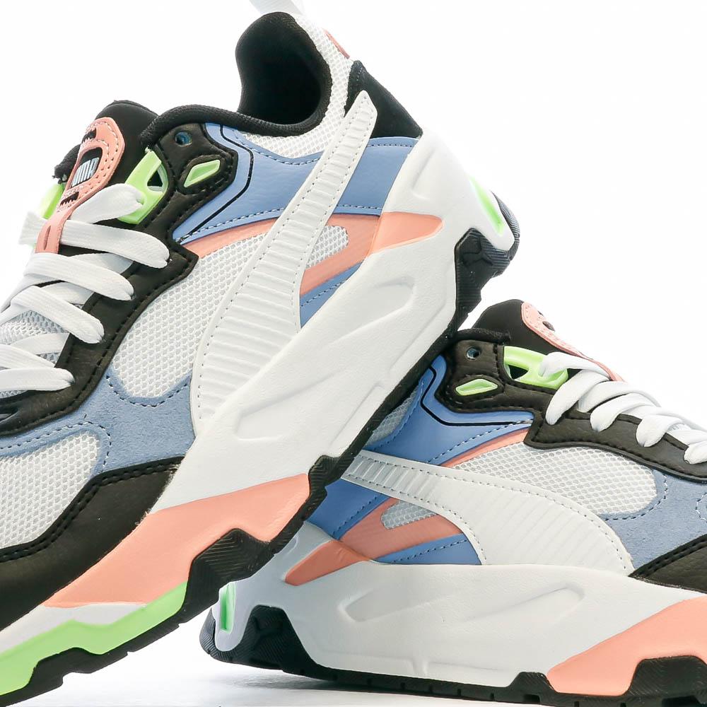 Baskets Noires/Rose Fille Puma Trinity vue 7