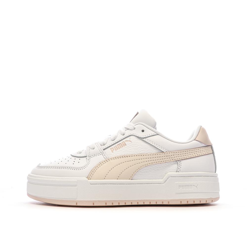 Baskets Blanches/Rose Femme Puma Pro Classic pas cher