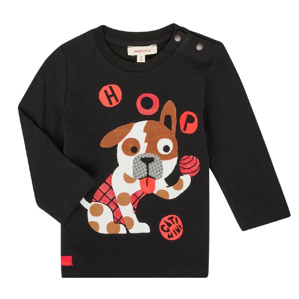 Tee-shirt Noir Bébé Catimini CR10022 pas cher