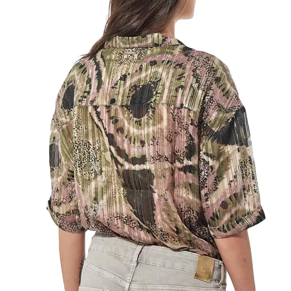 Blouse Fleurie Noir Femme Kaporal Neka pulp vue 2