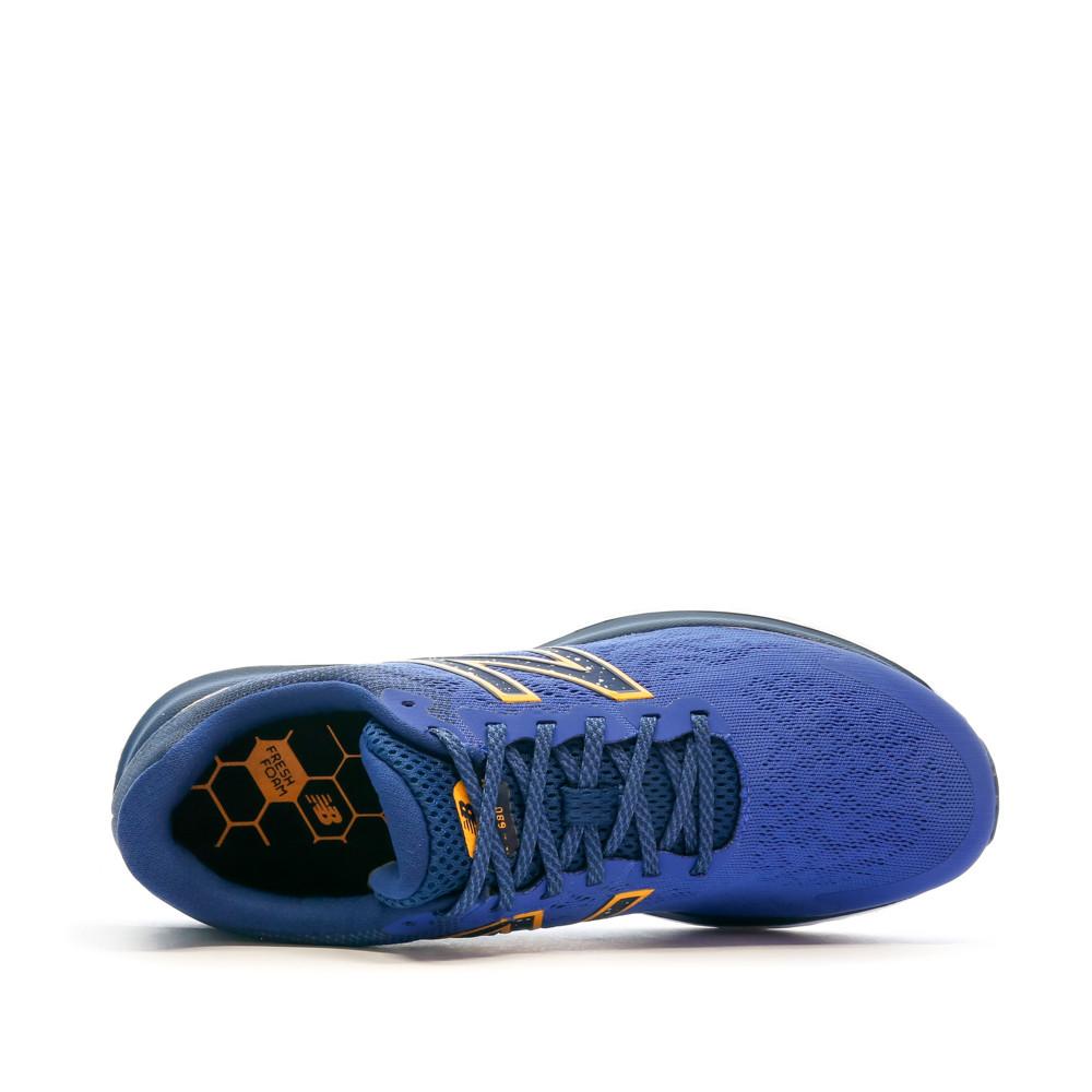 Chaussures de Running Bleu/Orange Homme New Balance 680v7 vue 4