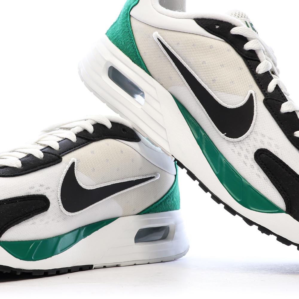 Baskets Blanc/Vert/Noir Homme Nike Air Max Solo vue 7