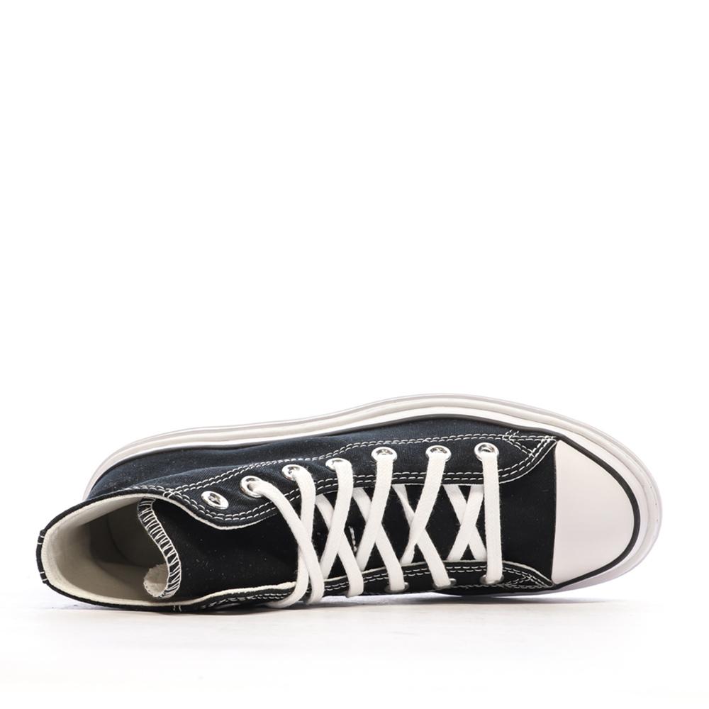 Baskets Noires Femme Converse All Star Lugged A08258C vue 3