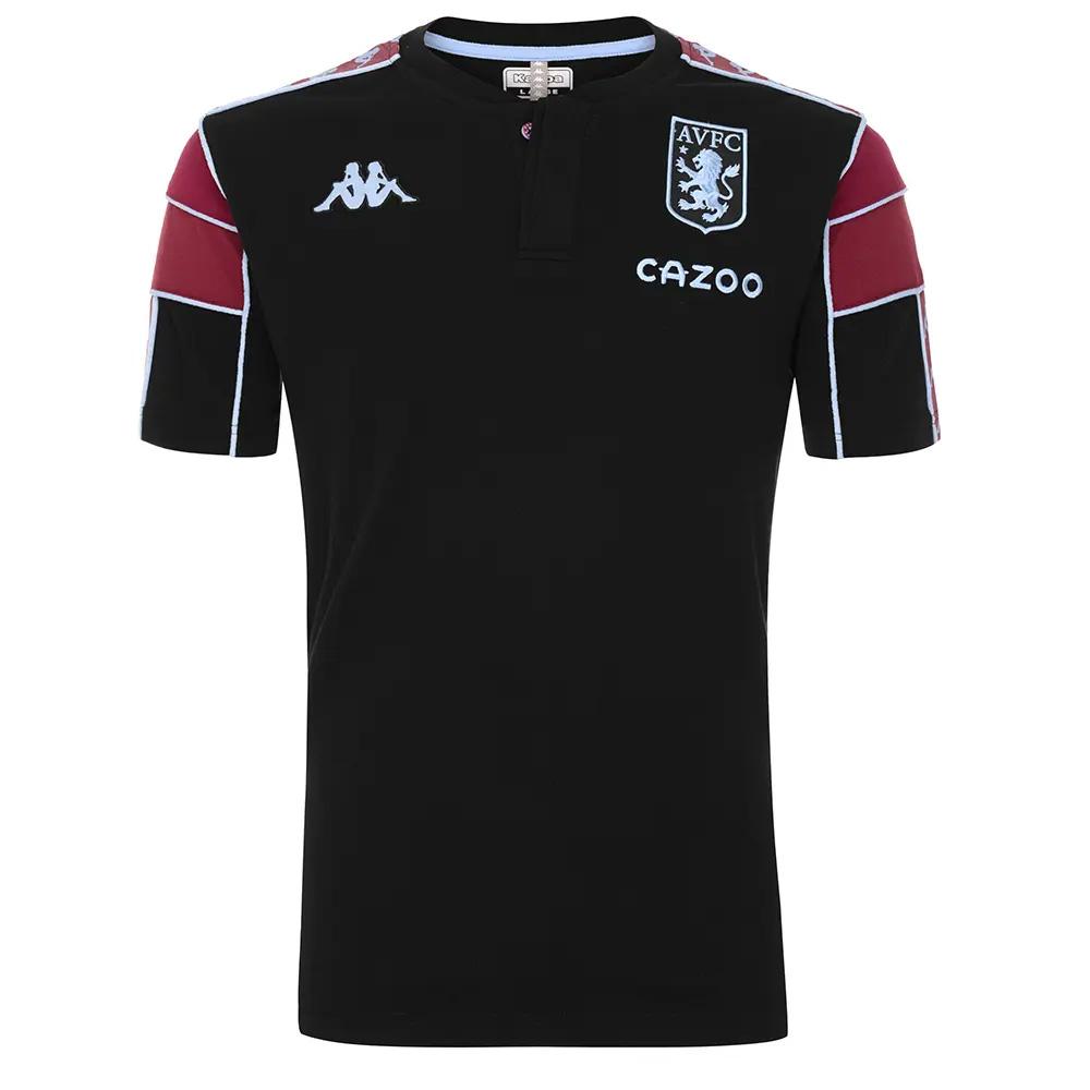 Aston Villa Polos foot Noir Homme Kappa 2021/2022 pas cher