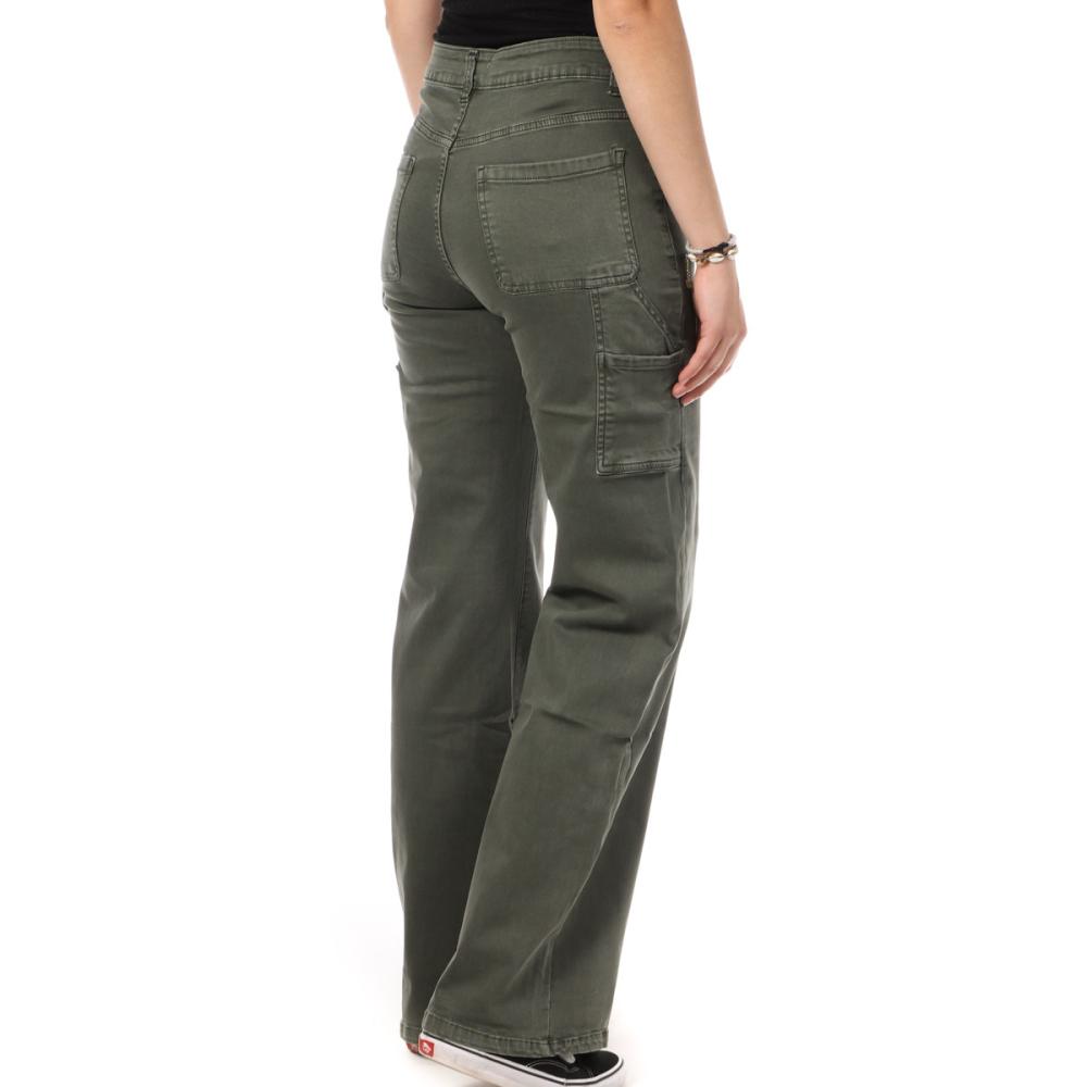 Jean Cargo Kaki Femme Monday Premium vue 2