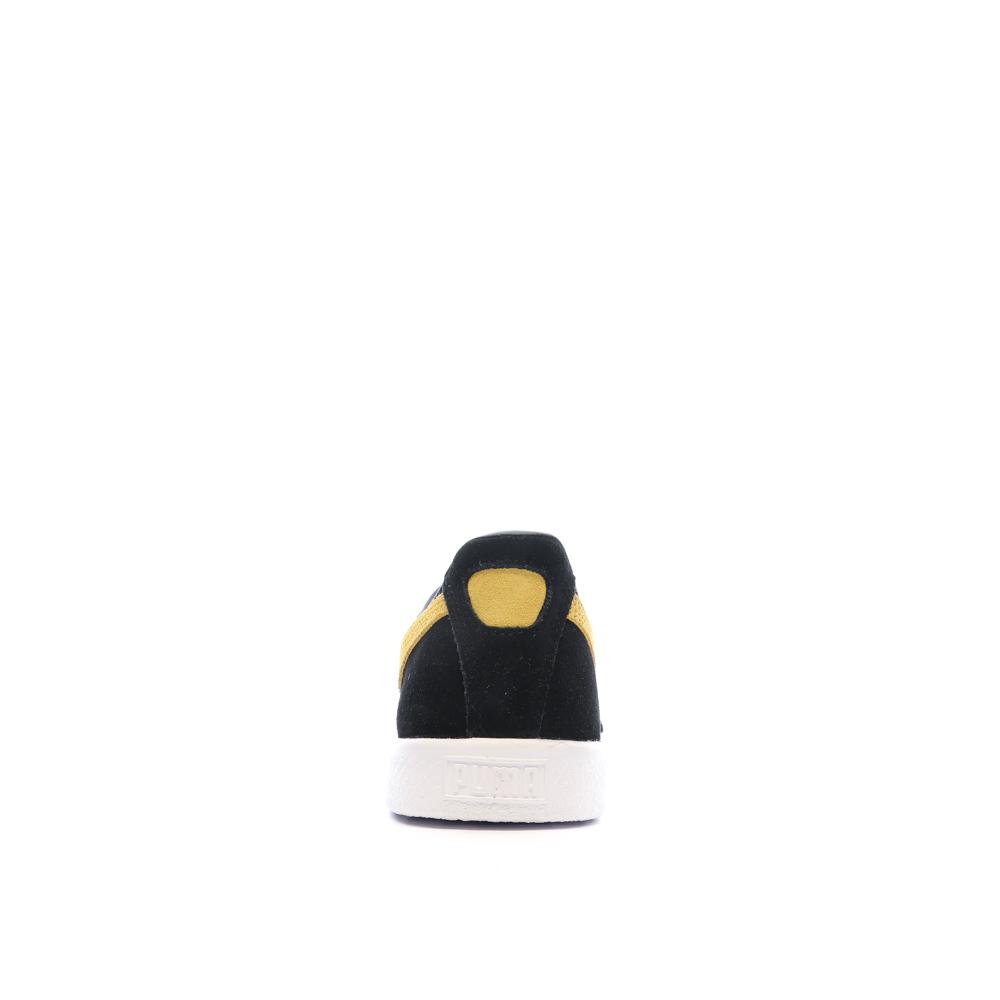 Baskets Noir/Jaune Mixte Puma Clyde OG vue 3