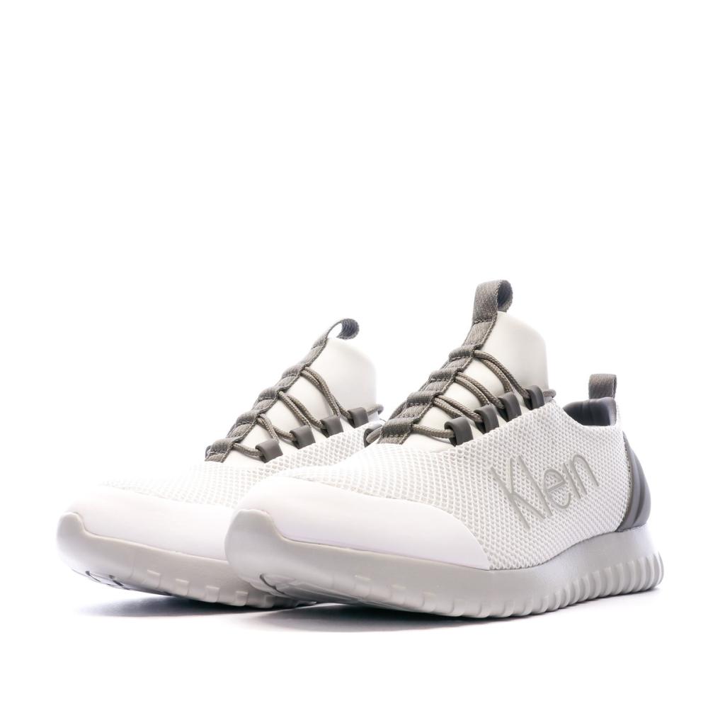 Baskets Grise/Blanche Homme Calvin Klein Jeans Runner vue 6