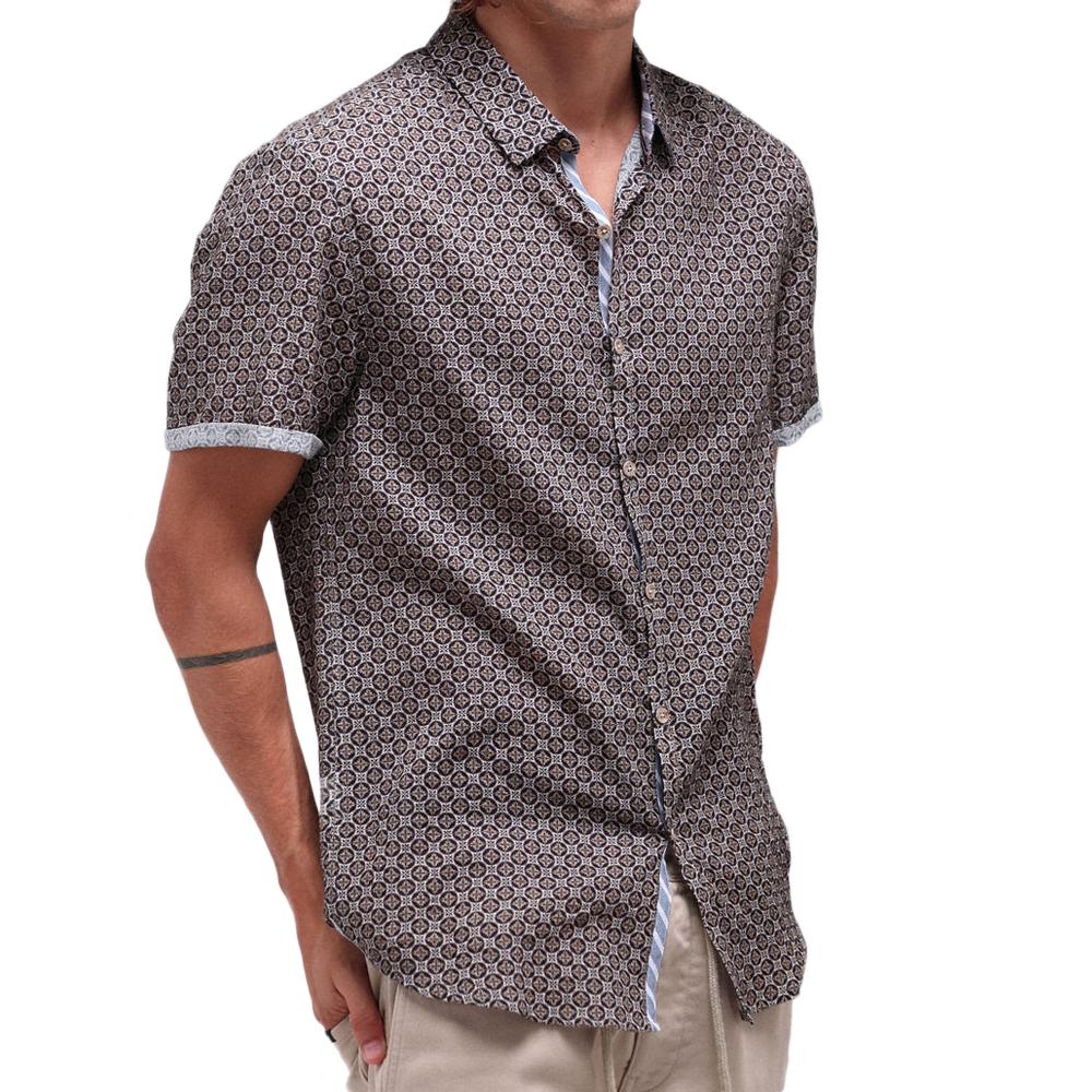 Chemisette Manches Courtes Marine Homme Teddy Smith Dieter pas cher