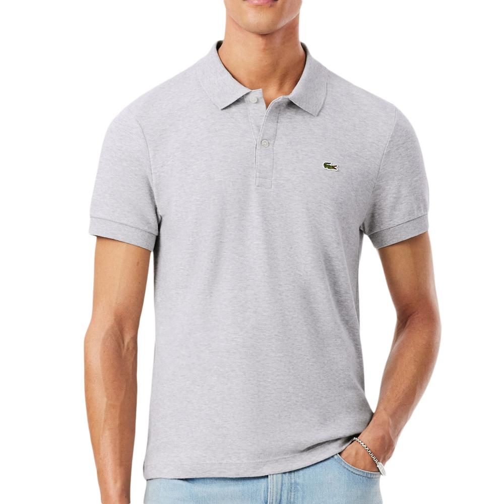 Polo Lacoste Hombre Gris Regular Fit Pima barato