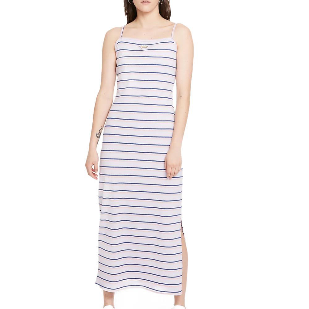 Robe à rayures Mauve Femme Nike Dress Maxi pas cher