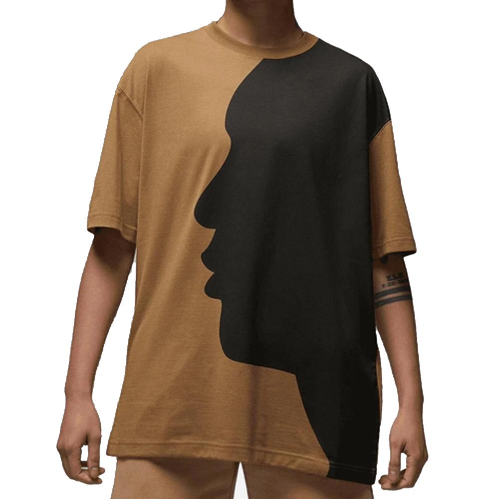T-shirt Marron/Noir Femme Nike Gfx pas cher