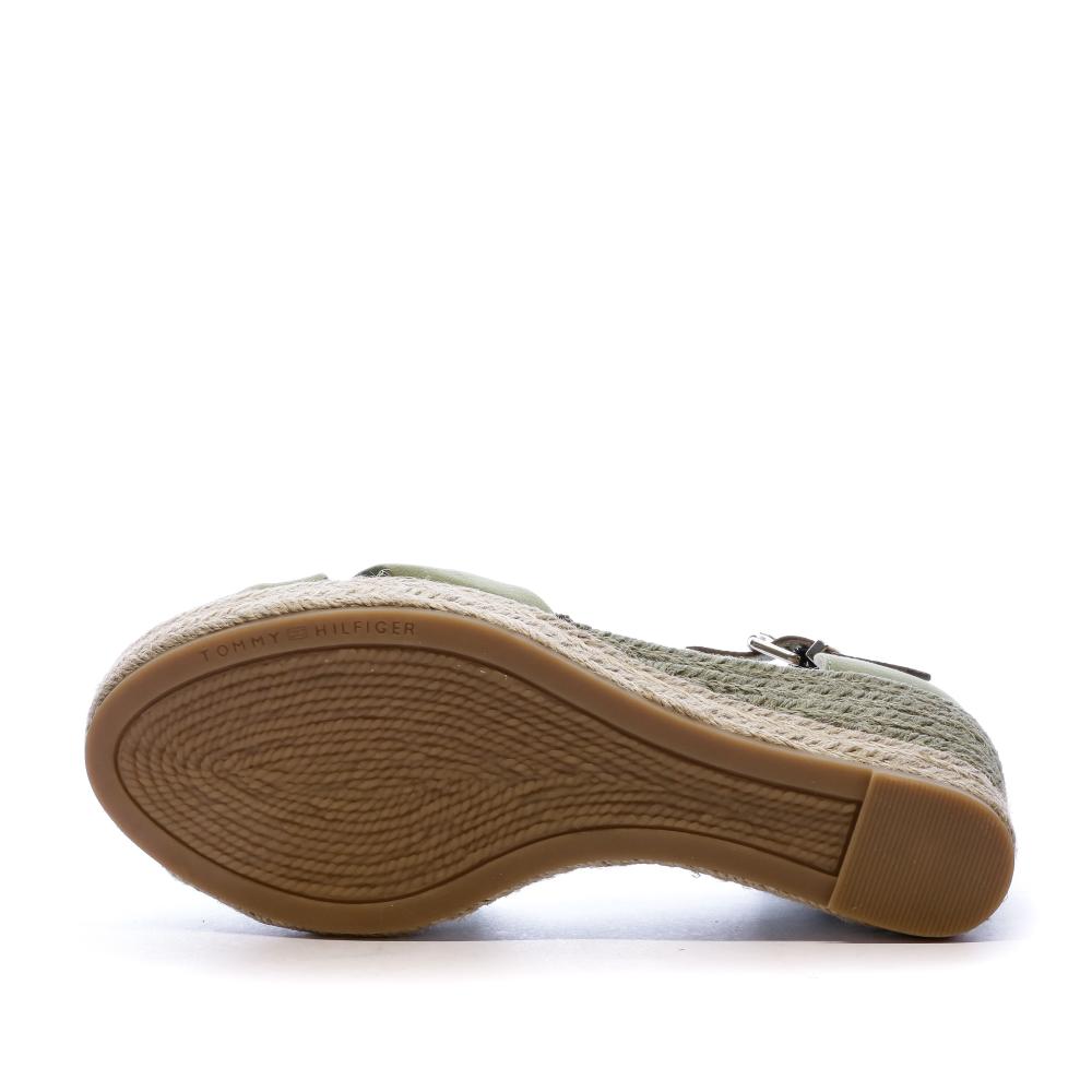 Sandales Compensées Kaki femme Tommy Hilfiger vue 5