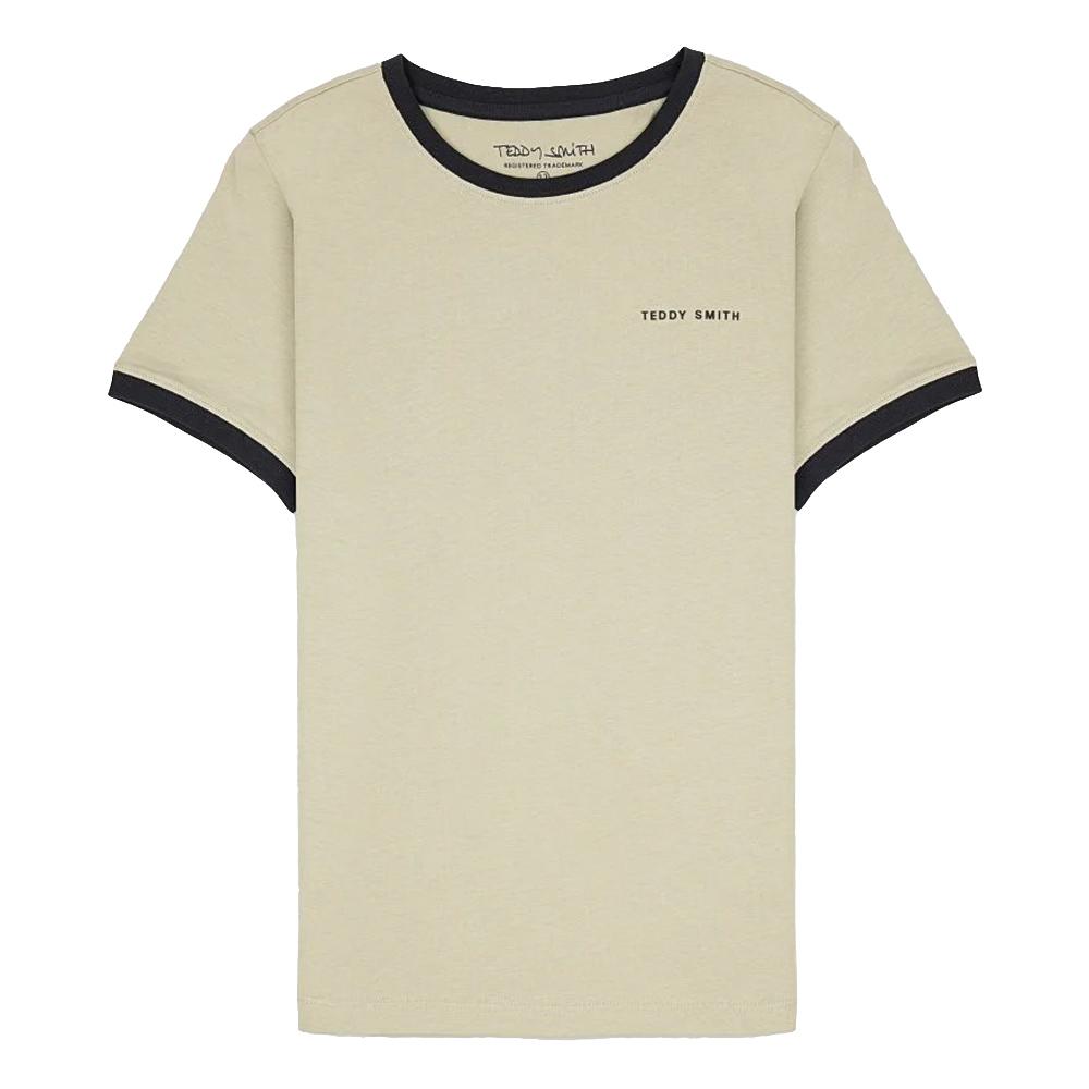 T-shirt Beige Garçon Teddy Smith 61007493D pas cher