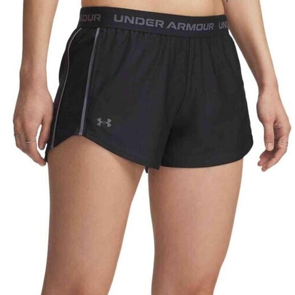 Short de Sport Noir Femme Under Armour Tech Play pas cher