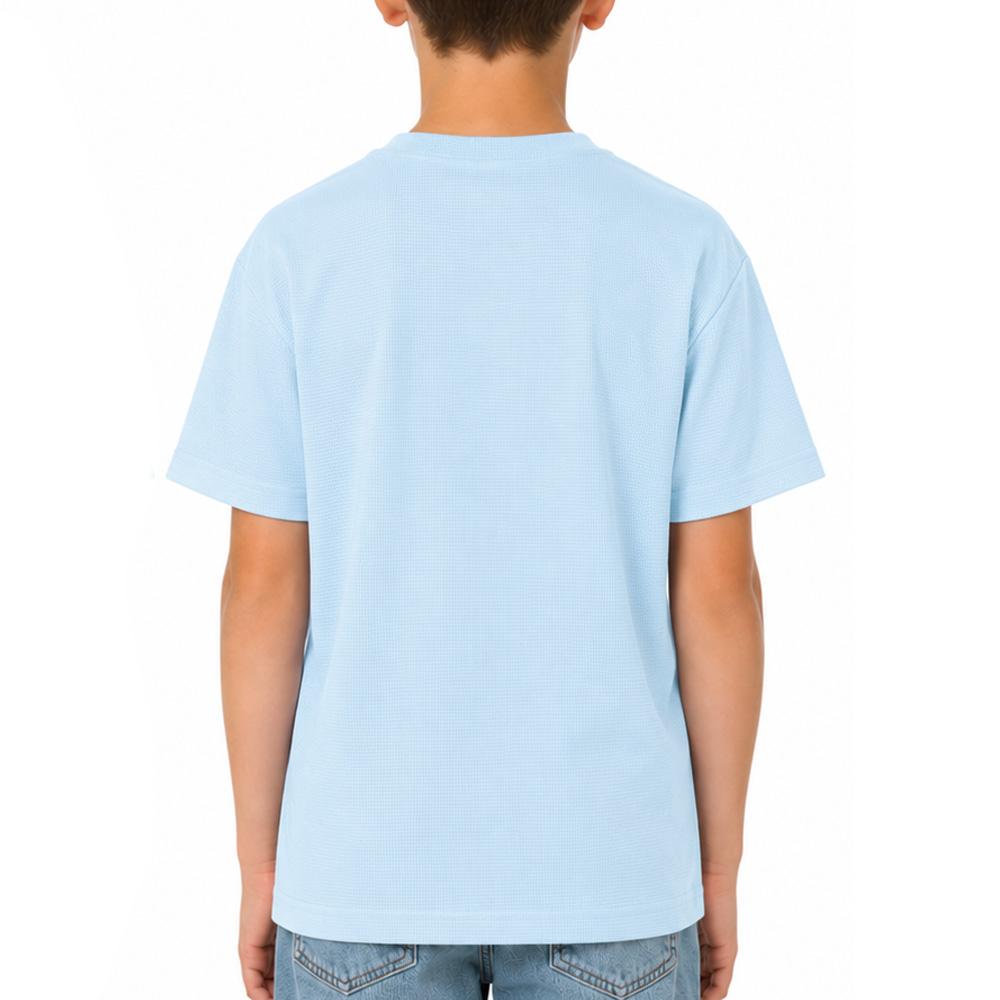 T-Shirt Bleu Clair Garçon Paname Brothers Poly Indigo vue 2