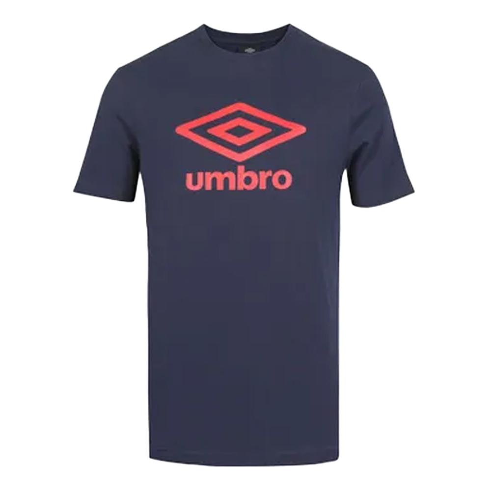 T-shirt Marine/Rouge Homme Umbro Net 729280 pas cher