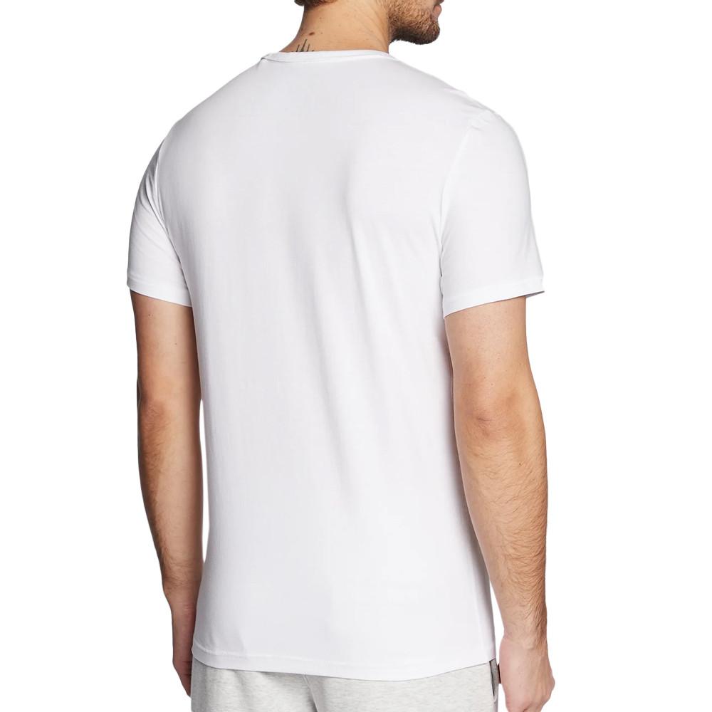 T-shirt Blanc Homme Guess Maksim vue 2