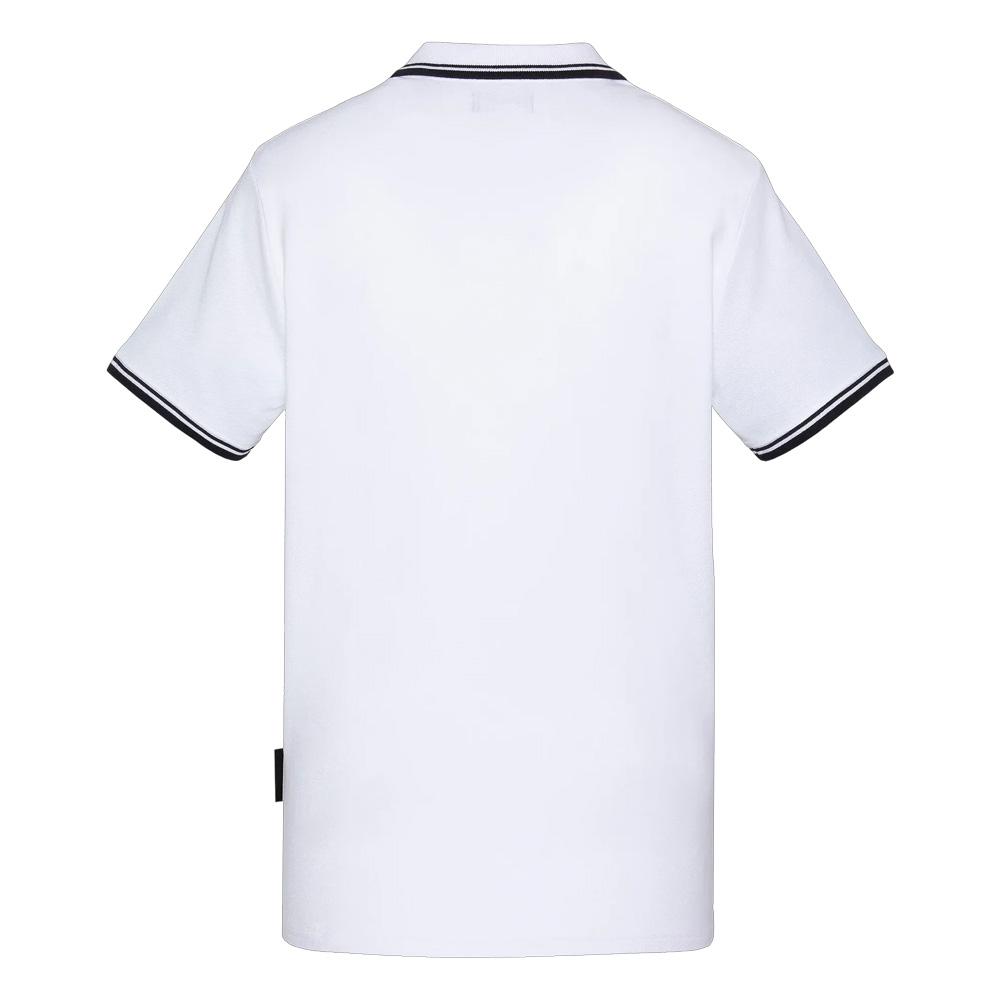 Polo Blanc Homme Schott PSWILL2 vue 2