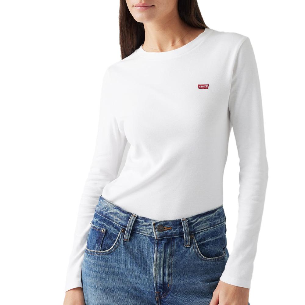 T-Shirt Blanc Femme Levi's Essential Neutrals pas cher