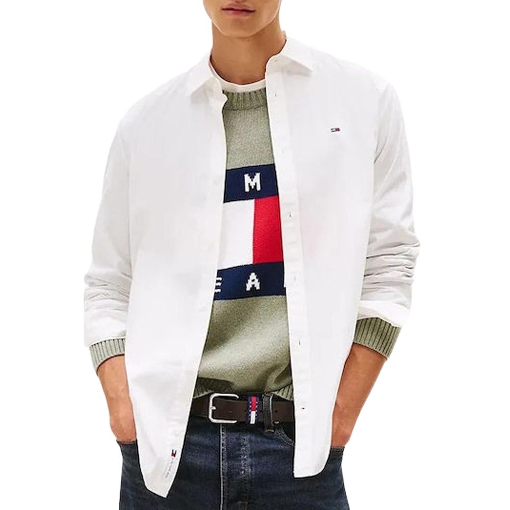 Chemise Beige Homme Tommy Hilfiger Poplin pas cher