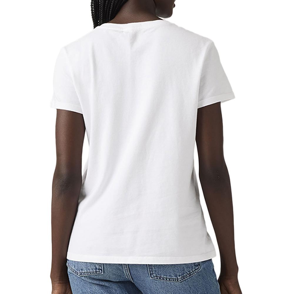 T-Shirt Blanc/Rose Femme Levi's The Perfect vue 2