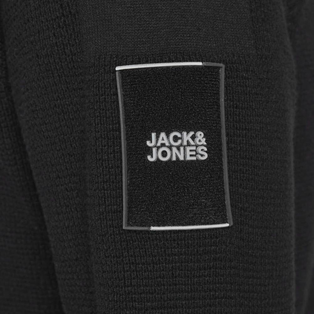 Pull Noir Homme Jack & Jones Classic Spring vue 3