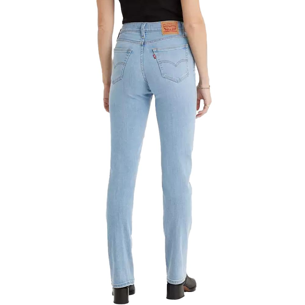 Jean 724 Bleu Délaver Clair Femme Levi's High Rise Straight 18883 vue 2