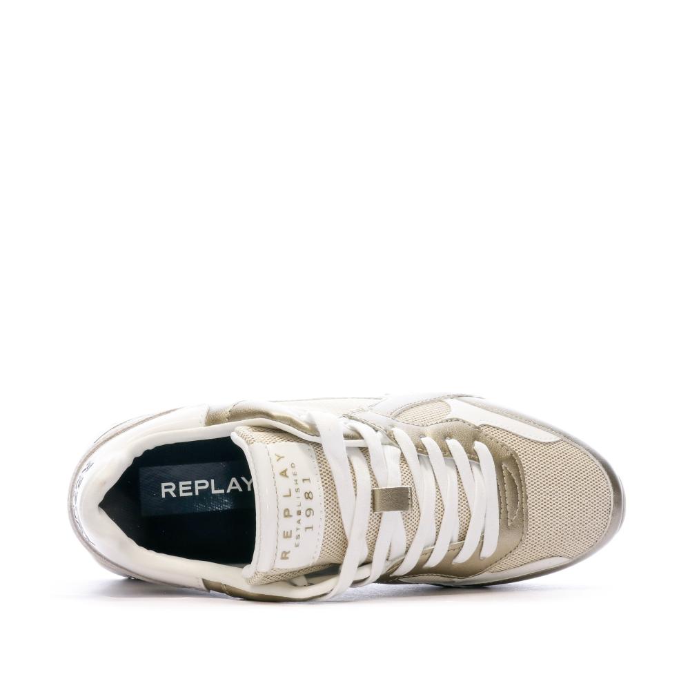 Baskets Dorées Femme Replay Lucile Glam vue 4