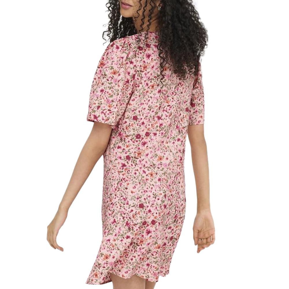 Robe Rose à Fleurs Femme JDY Carrie vue 2