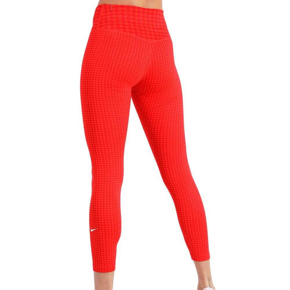 Legging Rouge Femme Nike One Df Icon clash 7/8 vue 2