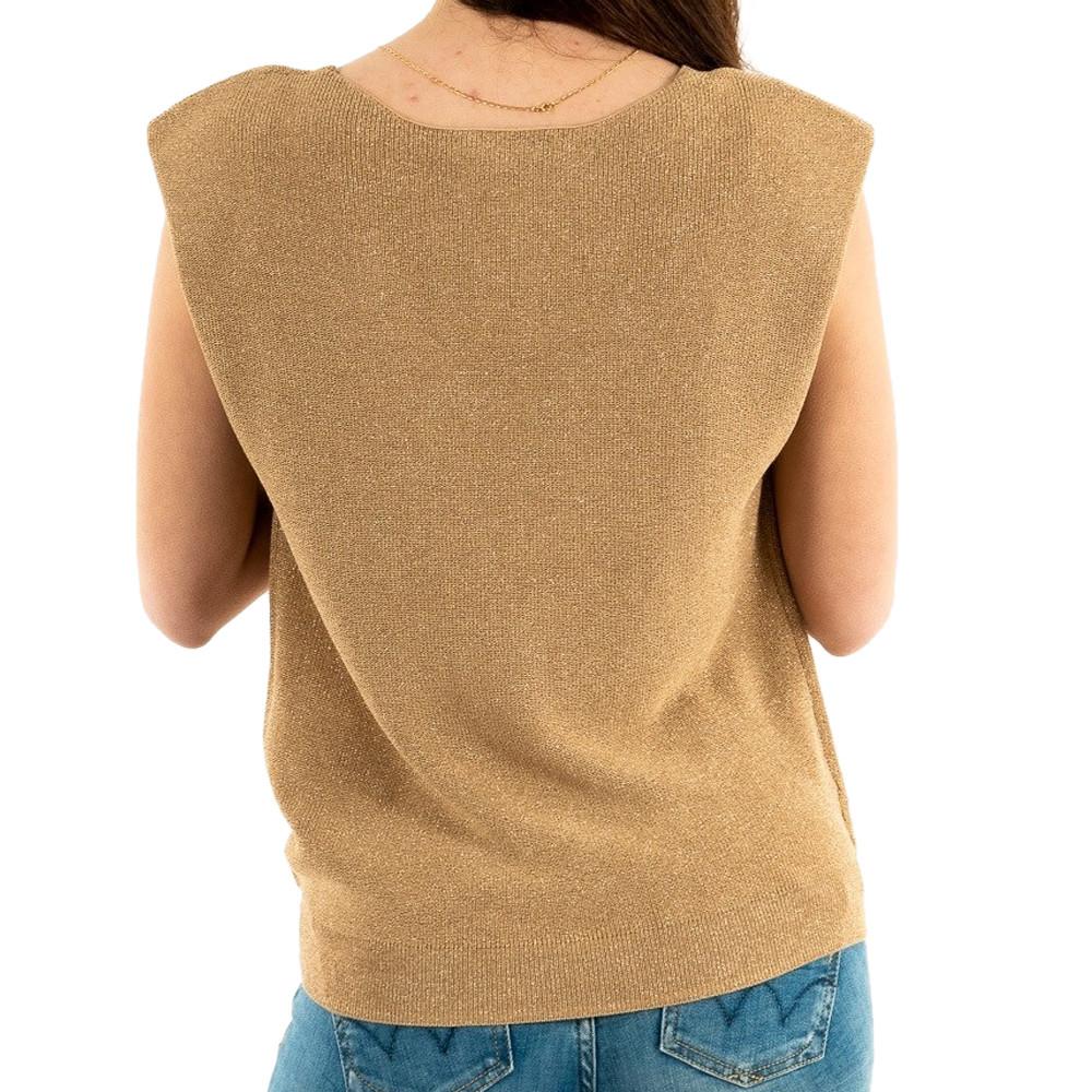 Pull Beige Femme Morgan Soli vue 2