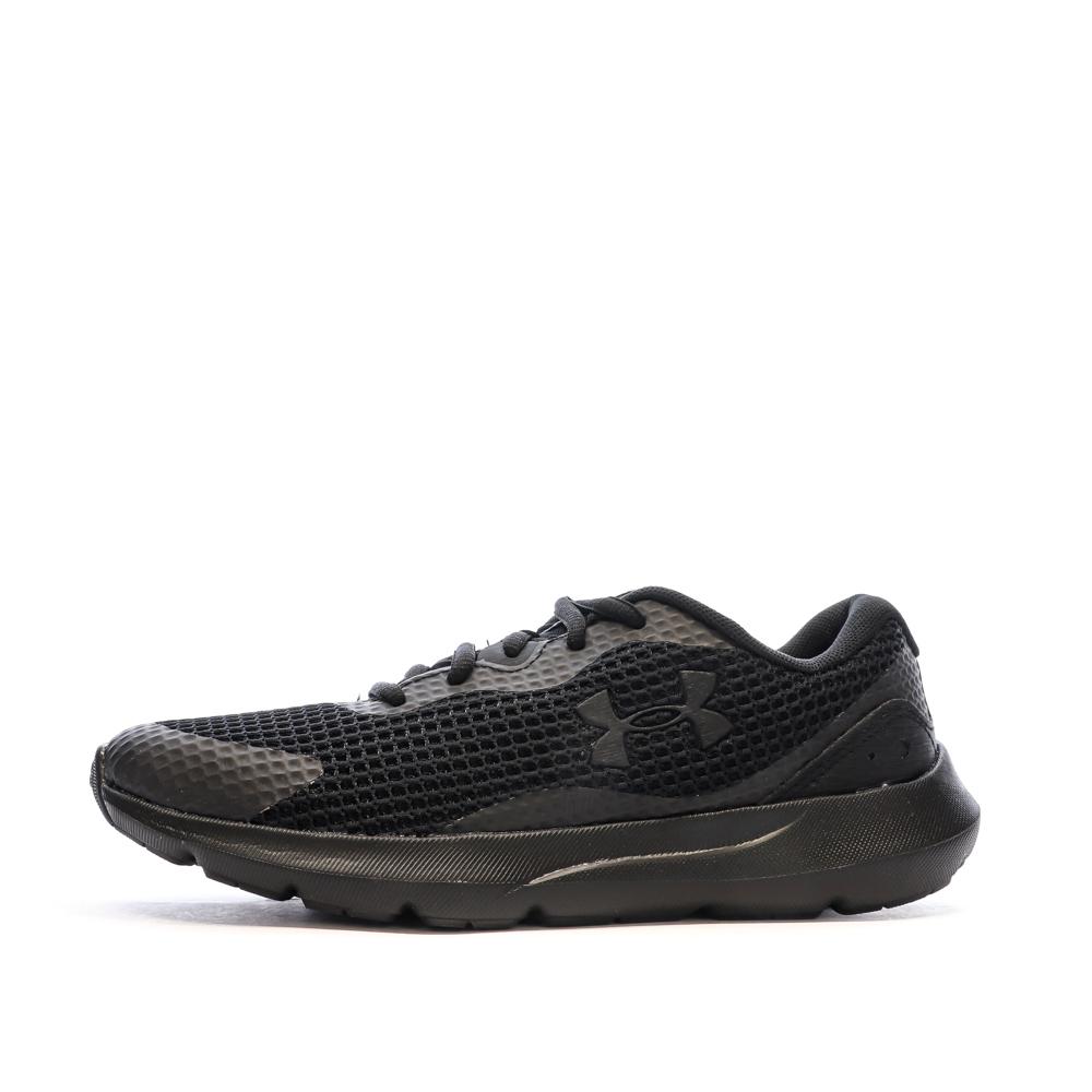 Chaussures de running Noires Femme Under Armour Surge 3 pas cher