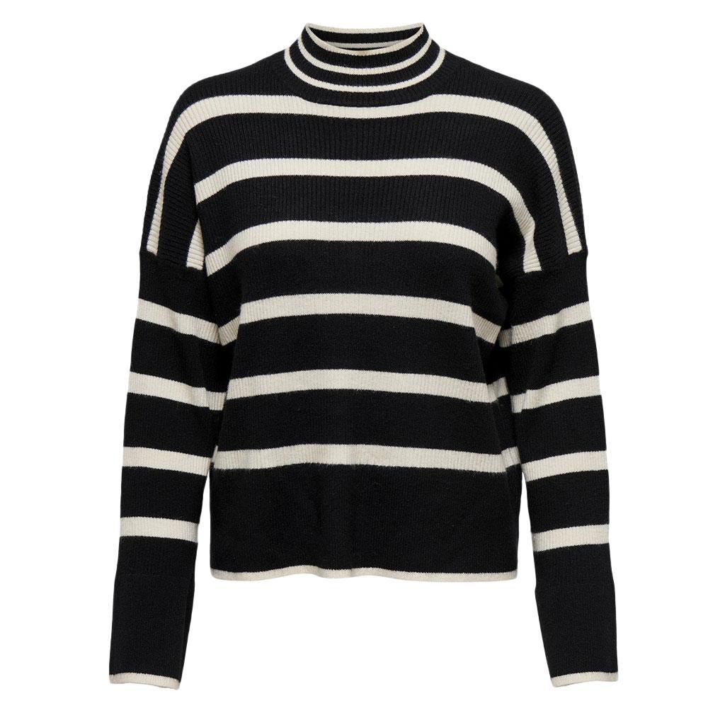 Pull Noir/Beige Femme Only Libi vue 2
