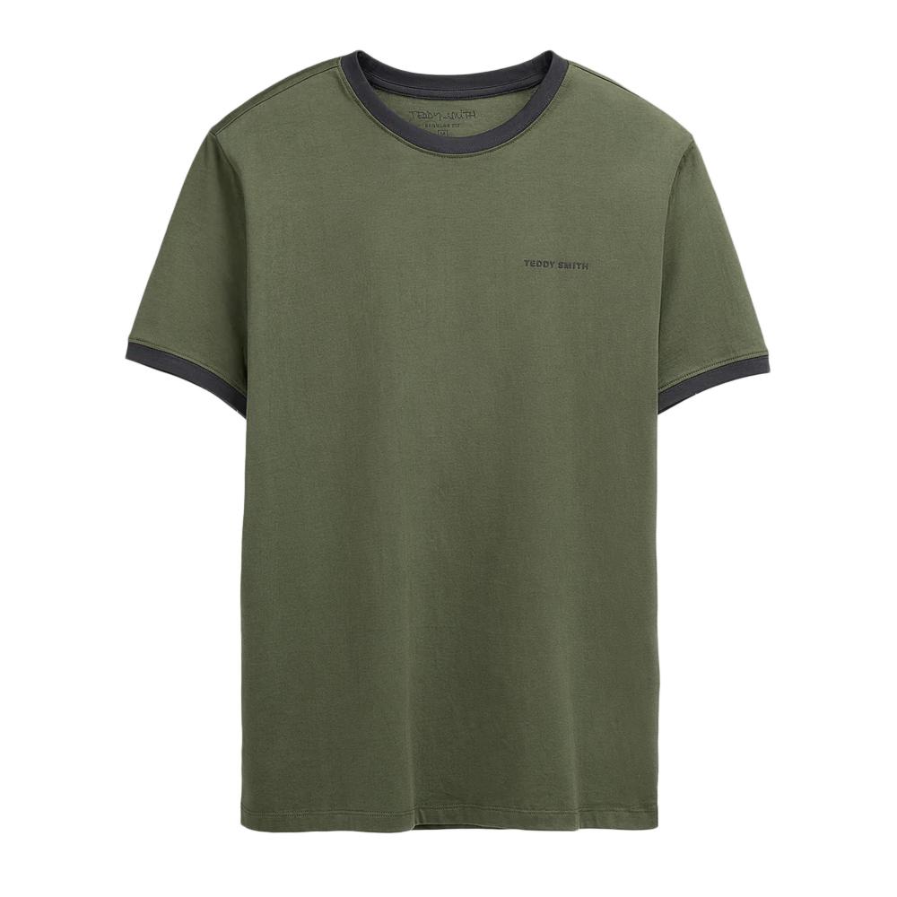 T-shirt Kaki Garçon Teddy Smith 61007493D pas cher
