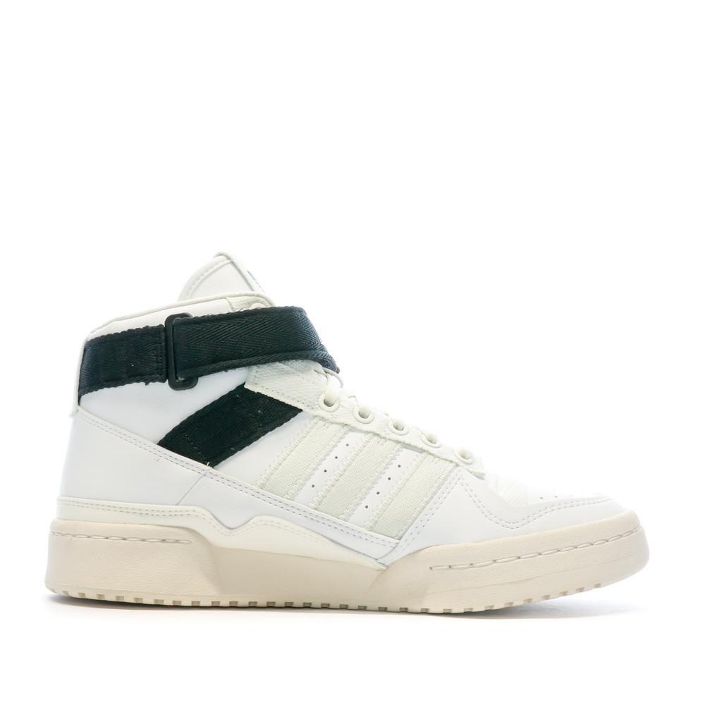 Baskets Blanches Mixte Adidas Forum Mid Parley vue 2