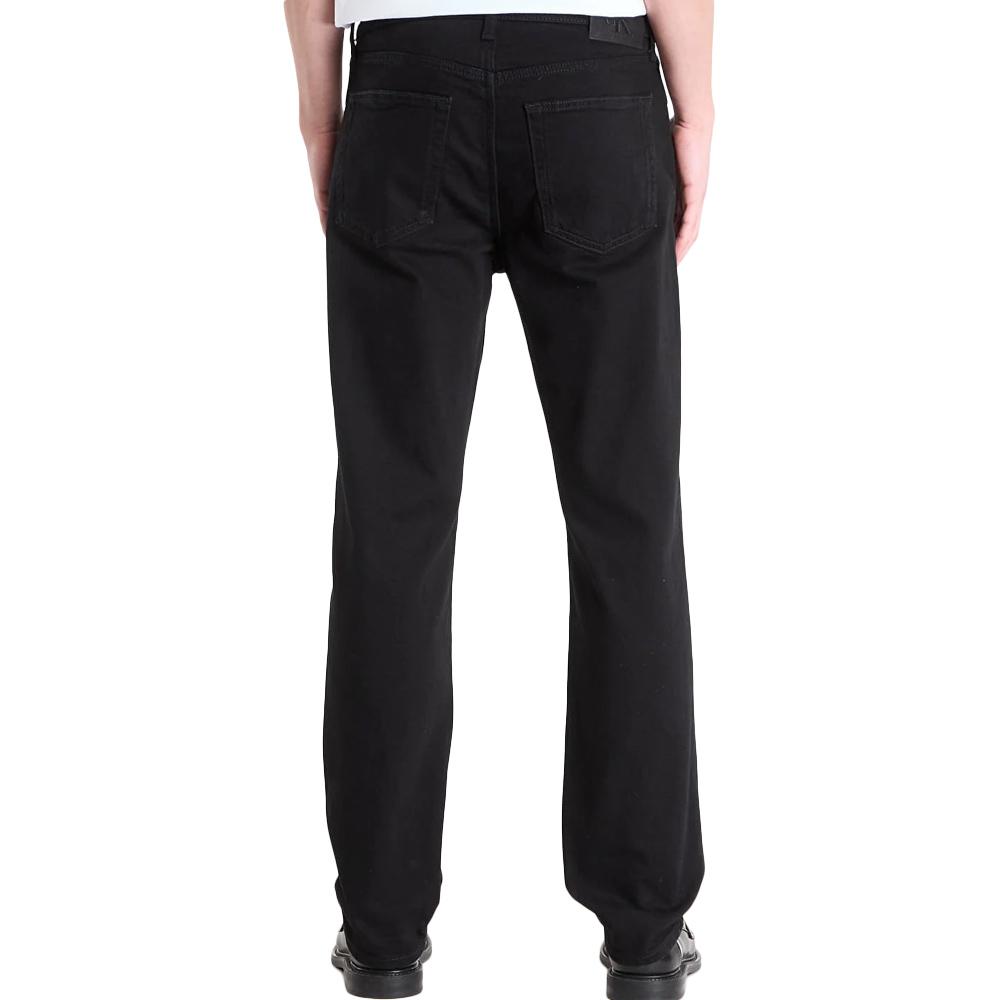 Calvin Klein Jeans Standard Straight – Schwarze Straight-Jeans für Herren Ansicht 2