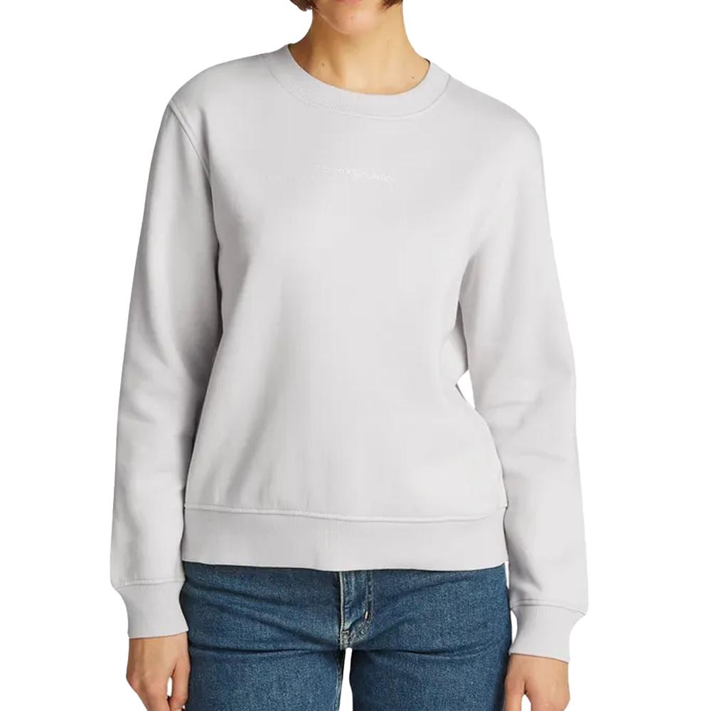 Sweat Beige Femme Calvin Klein Jeans Institutional pas cher